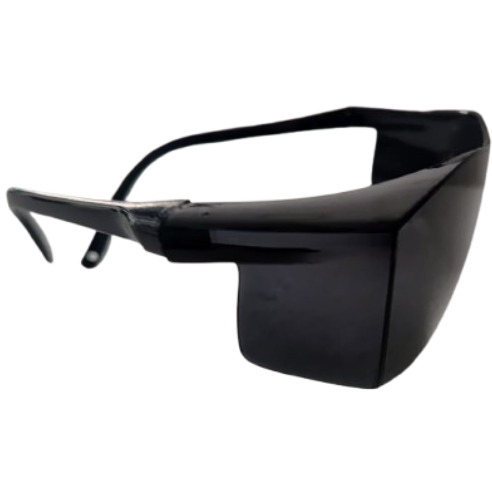 Safety Black Dark Goggles for Eye Protection – Cataract UV,Scratch Resistant,Laser Surgery, Lab, Construction, Welding, Driving, Dust-Proof, Wind-Proof – Includes Pouch and Cleaning Cloth - Image 3