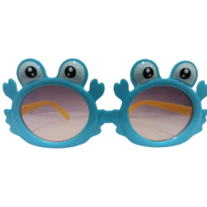 Crab Eye Kids Sunglasses – Stylish Summer Eyewear for Boys & Girls, Toddler Goggles with Funny Cartoon Design (Sky blue, Small Crab)
