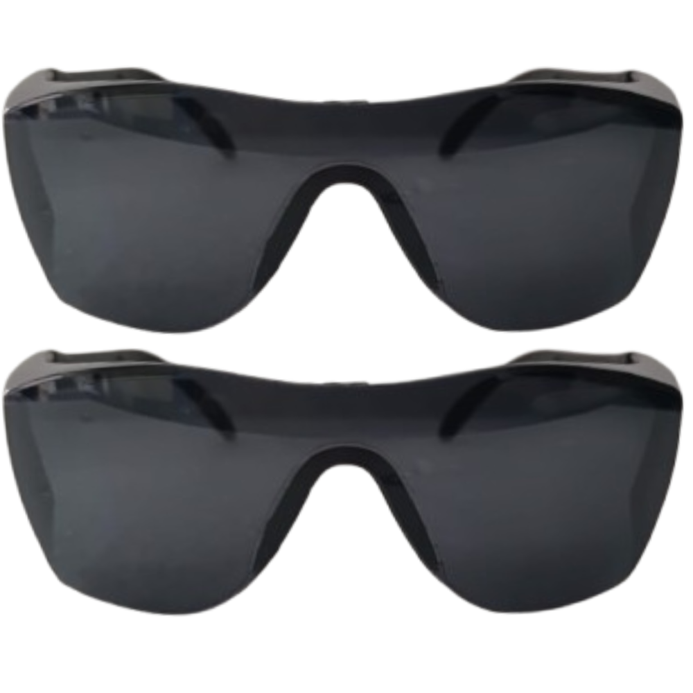Safety Black Dark Goggles for Eye Protection – Cataract UV,Scratch Resistant,Laser Surgery, Lab, Construction, Welding, Driving, Dust-Proof, Wind-Proof – Includes Pouch and Cleaning Cloth(pack of 2) - Image 6